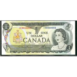 Million 1973 $1 BC-46a Million #IK8000000.  Original Choice AU example.