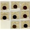 Image 1 : BR:997, LEES 7, 8, 12, 28, 35, 38, 41B, 44, lot of 8 tokens.  All ICCS F-12.