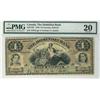 Image 1 : The Dominion Bank 1876 $4 CH-220-12-02 S/N47973 PMG VF20, a lovely example and quite rare in this gr