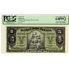 Image 1 : La Banque d'Hochelaga 1917 $5 CH-360-24-02aS PCGS UNC64PPQ