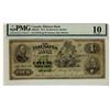 Image 1 : The Molsons Bank 1875 $4 36743 CH-490-22-04 PMG VG10