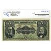 Image 1 : The Molsons Bank of Canada 1918 $5 #257768 CH-490-38-02 CCGS VF20.  Popular issue in above average g