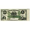 Image 1 : The Bank of Montreal 1859 $1 #W70013 CH-505-30-08-02, Full Tint Numerals with Plain Back and GODERIC