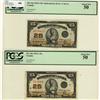 Image 1 : 1923 25¢ DC-24a J029047, DC-24b 082184 both PCGS AU50