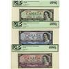 Image 1 : 1954 $1 BC-29a, $5 BC-31a, $10 BC-32a, all PCGS EF45PPQ