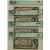 Image 1 : 1954 $2 BC-30b, $20 BC-33b, $10 BC-40bA *B/D, $20 BC-41bA *A/E all PCGS VF35