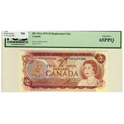 1974 $2 BC-47aA *RE6696286 PCGS UNC65PPQ