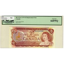 1974 $2 BC-47aA-i ABX0024949 PCGS UNC66PPQ