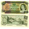 Image 1 : 1969 $20 BC-50a & 1979 $20 BC-54a  Low Serial number #0000213.  Lot of 2 notes both AU to UNC.