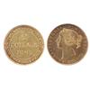 Image 1 : Nfld Gold 1865 $2 SEGS MS60.  Designated light cleaning.