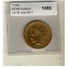Image 1 : USA Gold $10 1911 Indian Head Eagle example.  BU example.