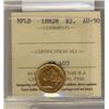 Image 1 : Nfld Gold 1882H $2 ICCS AU50.