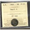 Image 1 : N.B. 1864 5¢ Sml 6 ICCS F15.