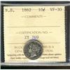 Image 1 : N.B. 1862 10¢ ICCS VF30.