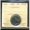 Image 1 : N.B. 1862 20¢ ICCS VF30.