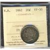 Image 1 : N.B. 1862 20¢ ICCS VF30.