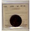 Image 1 : 1858 1¢ ICCS VF30.