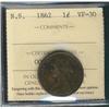 Image 1 : N.S. 1862 1¢ ICCS VF30.