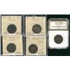Image 1 : Nfld 1885 1¢, 1888 VG8, 1885 F15, 1888 VG10 & 1904H EF40.  Lot of 5 coins all ICCS graded except 188