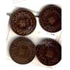 Image 1 : Nfld 1888 1¢ .  Lot of 4 coins VG to Fine.