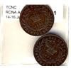 Image 1 : Nfld 1885 & 1888 1¢.  Lot of 2 coins in VF condition.