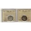 Image 1 : Nfld 1885 & 1904H 20¢ ICCS VF20,  Lot of 2 coins.