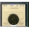 Image 1 : Nfld 1885 1¢ ICCS VF30.