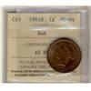 Image 1 : 1881H 1¢ ICCS MS64RD.  Lustrous 70% red.
