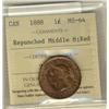 Image 1 : 1888 1¢ Repunched middle 8 ICCS MS64RD.