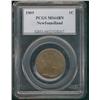 Image 1 : Nfld 1909 1¢ PCGS MS64BN.  Nice lustre.