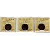 Image 1 : 1891 1¢ LL LD Obv 2 EF40, LL SD Obv 2 & SL SD Obv 3 VF20.  Lot of 3 key cents ICCS graded.