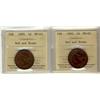 Image 1 : 1893 & 1895 1¢ ICCS MS63RB.  Lot of 2 coins.