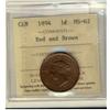 Image 1 : 1894 1¢ ICCS MS62RB.