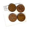 Image 1 : Nfld 1940 & 1941c 1¢ Re-eng and Double Die varieties.   Lot of 4 coins, two of each date VF+ to EF.