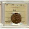 Image 1 : 1895 1¢ ICCS MS65RD.  95% red.