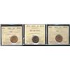 Image 1 : Nfld 1941c MS63RB(2) & MS62RD.  Lot of 3 ICCS graded coins.