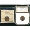 Image 1 : Nfld 1941c 1¢ PCI MS64RB & 1941c Dbl 41 ICCS EF40.  Lot of 2 coins both Sharp examples.