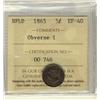 Image 1 : Nfld 1865 5¢ Obv 1 ICCS EF45.