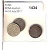 Image 1 : Nfld 1865, 1881 & 1882H 5¢.  Lot of 3 coins all Fine or better.