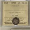 Image 1 : Nfld 1873H 5¢ ICCS VG10.  Tough issue to find in any grade.