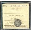 Image 1 : Nfld 1876H 5¢ ICCS VG10.  Tough issue to find.