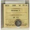 Image 1 : Nfld 1888 5¢ Obv 3 ICCS VF30.