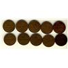 Image 1 : 1923 1¢.  Lot of 10 coins Fine to VF.