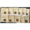 Image 1 : 1942(3), 1943(2), 1946, 1947, 1948 A to & 1950(4) ICCS MS63.  Lot of 12 coins mostly Red and a coupl