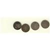 Image 1 : Nfld 1872H(3) & 1882H 10¢.  Lot of 4 coins all F to VF.