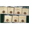 Image 1 : 1945 1, 1947ML, 1947ML Ptd, 1948 A To, 1949 A Off, 1950 & 1952 ICCS MS64RD.  Lot of 7 coins.