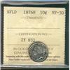 Image 1 : Nfld 1876H 10¢ ICCS VF30.