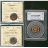 Image 1 : 1947 1¢ ML & 1950 ICCS SP63.  Also includes 1954 1¢ PCGS PL65RD.  Lot of 3 coins.