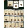Image 1 : 1947 1¢(2), 1947 ML, 1949 A Off(6), 1950(7), 1952(3) & 1952 Dbl 952 .  Lot of 20 coins all ICCS MS64
