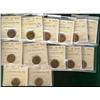 Image 1 : 1949 1¢ A Off Dent ICCS MS63RD.  Lot of 13 coins.